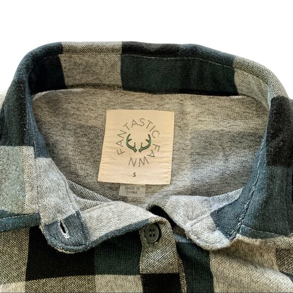 Via Penny Lane Reworked Apparel | Pink Floyd Plaid Button Up Shirt Small - Picture 5 of 10